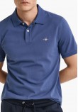 Ανδρικές Μπλούζες Polo.Original.M Μπλε Βαμβάκι GANT