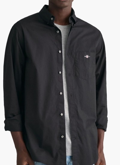 Reg.Poplin Black Cotton GANT