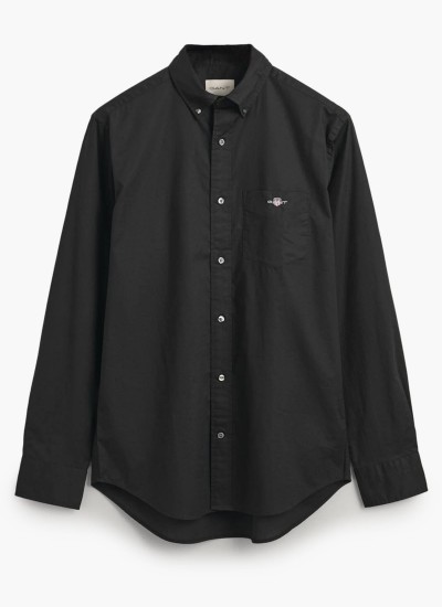 Reg.Poplin Black Cotton GANT