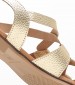 Γυναικεία Flats 3080 Χρυσό Δέρμα Eva Frutos