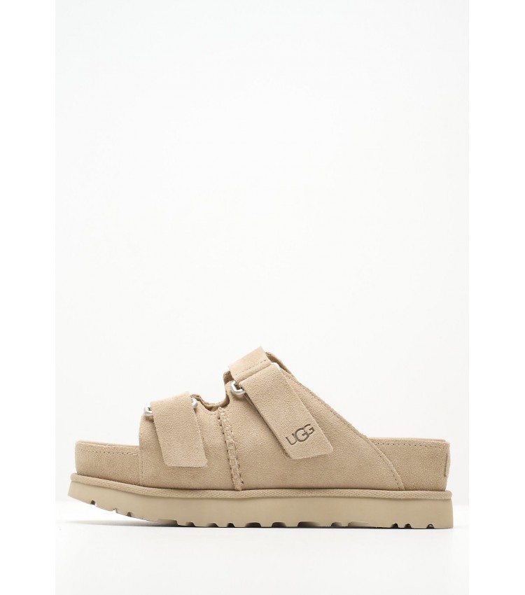 Women Platforms Low 1155458 Beige Buckskin UGG