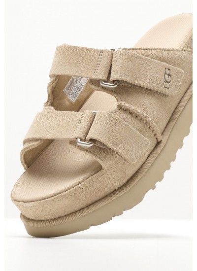 Women Platforms Low 1155458 Beige Buckskin UGG