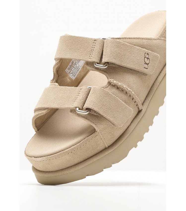 Women Platforms Low 1155458 Beige Buckskin UGG