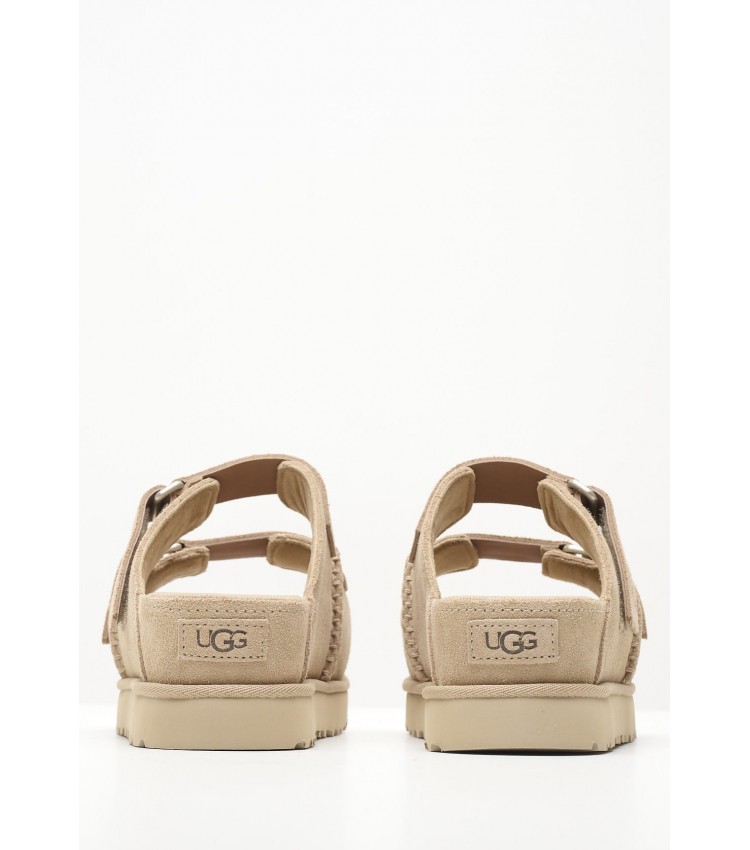 Women Platforms Low 1155458 Beige Buckskin UGG