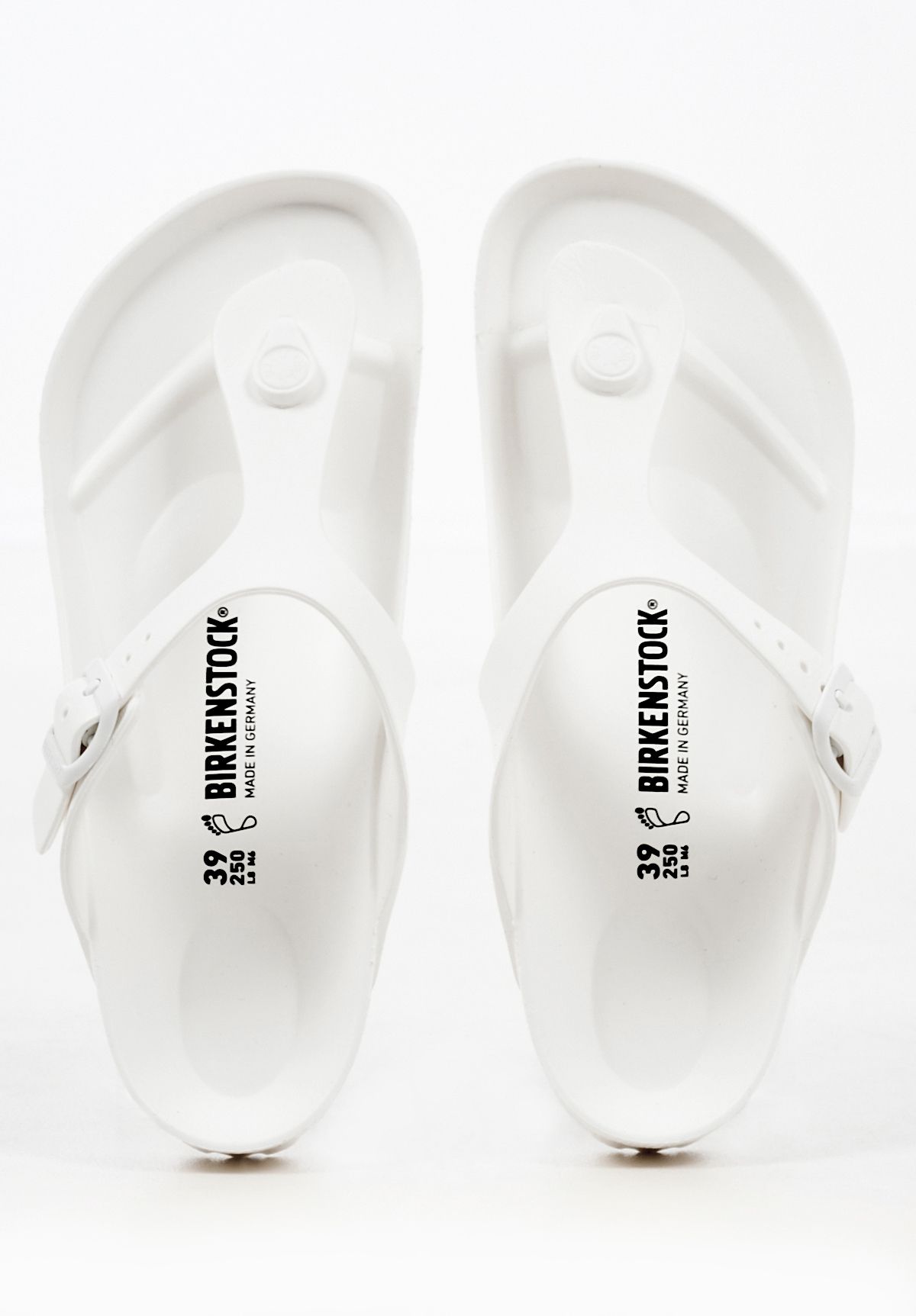 All white birkenstocks store rubber