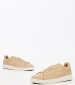 Women Casual Shoes Court.Zero Beige Leather Lacoste