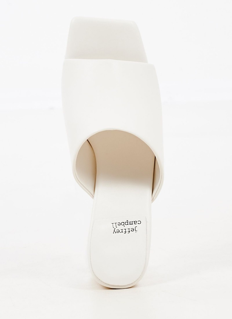 Jeffrey campbell store white mules