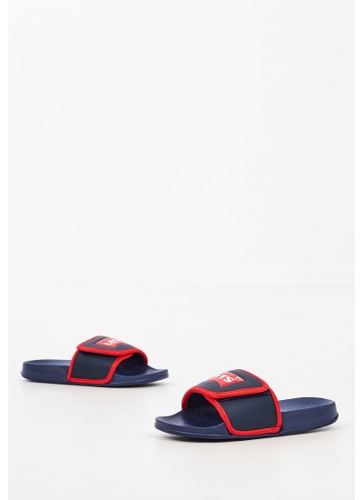 Kids Flip Flops & Sandals Game2.0.R Blue Rubber Levi's