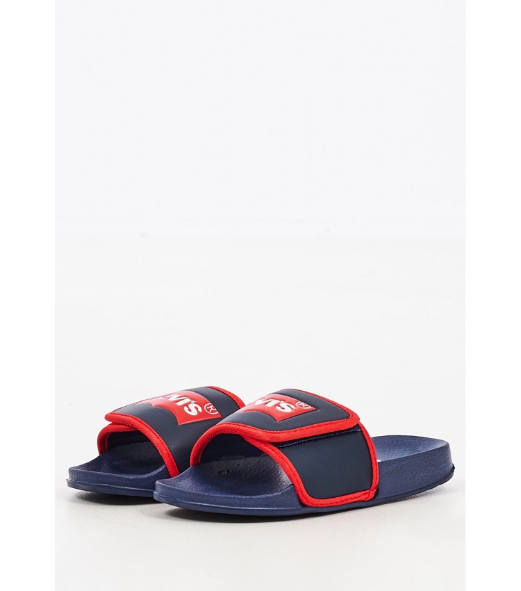 Kids Flip Flops & Sandals Game2.0.R Blue Rubber Levi's