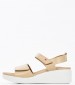 Women Platforms Low 10543 Beige Leather Pepe Menargues