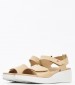 Women Platforms Low 10543 Beige Leather Pepe Menargues