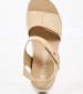 Women Platforms Low 10543 Beige Leather Pepe Menargues