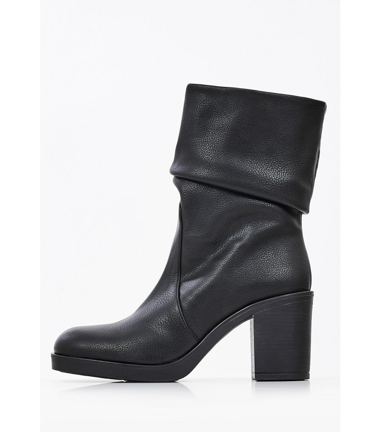 Women Boots from the Greek Mortoglou brand 750.E Black ECOleather ...