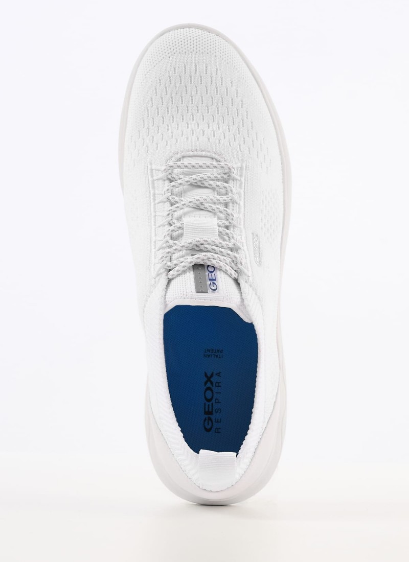 Geox respira hot sale white sneakers