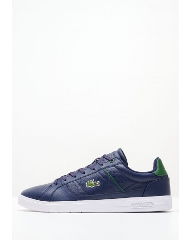 Lacoste blue hot sale leather shoes