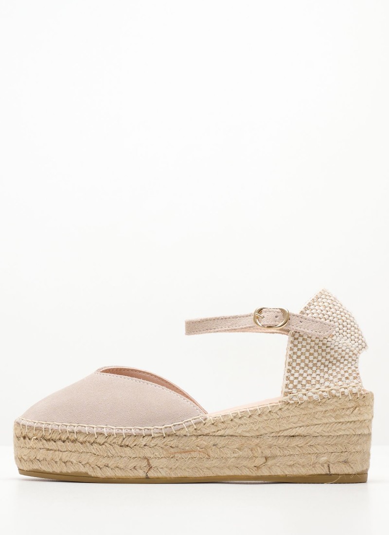 Women Espadrilles from the Macarena brand Java22 Beige Buckskin