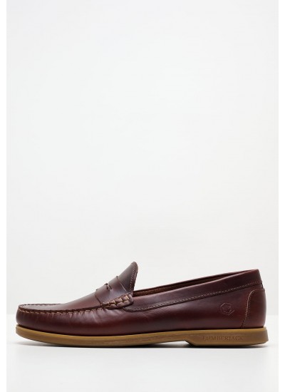 Men Moccasins Navigator.M Bordo Leather Lumberjack