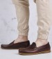 Men Moccasins Navigator.M Bordo Leather Lumberjack