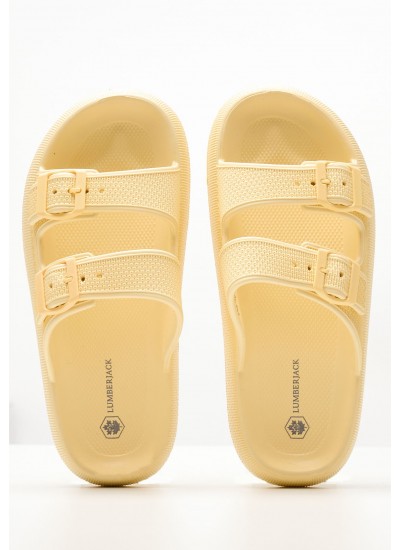 Women Flip Flops & Sandals Yolanda Yellow Rubber Lumberjack