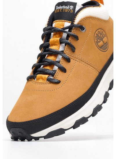 Men Boots A5TWV Yellow Nubuck Leather Timberland