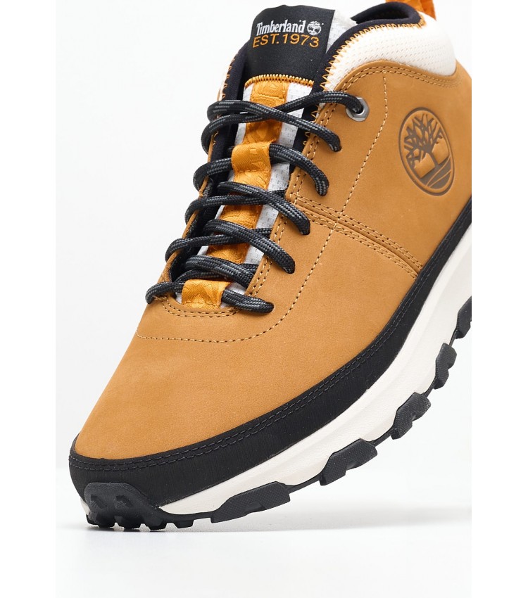 Men Boots A5TWV Yellow Nubuck Leather Timberland