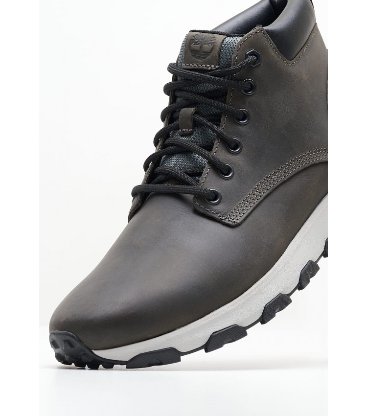 Men Boots A5Y69 Grey Nubuck Leather Timberland