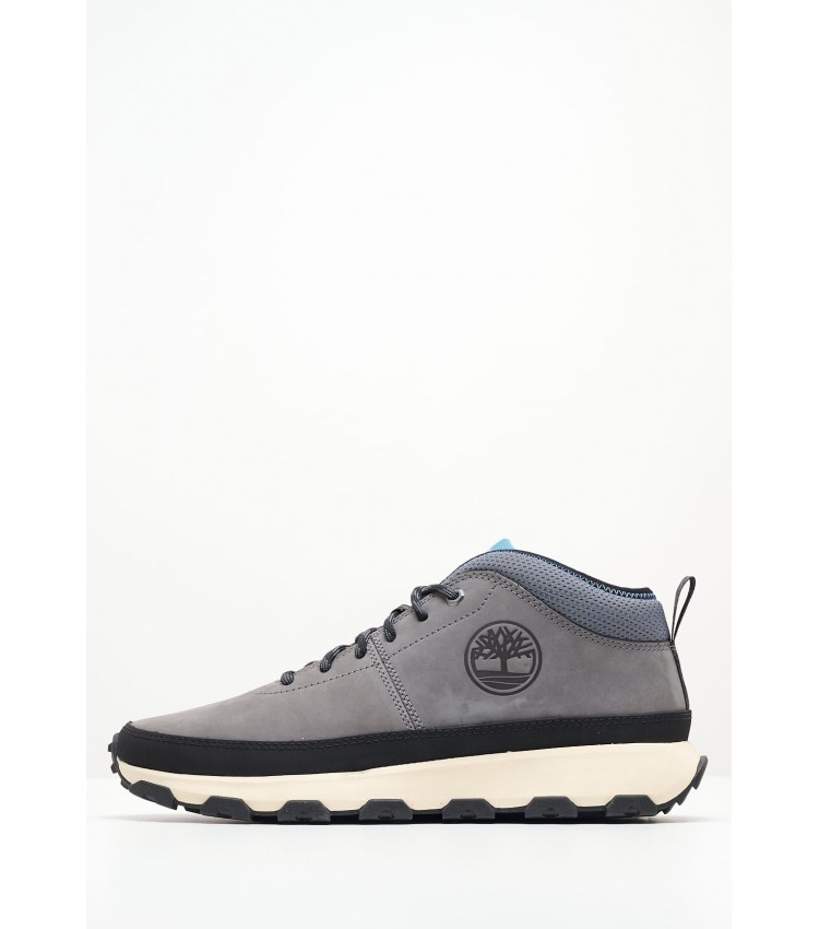 Men Boots A613G Grey Nubuck Leather Timberland