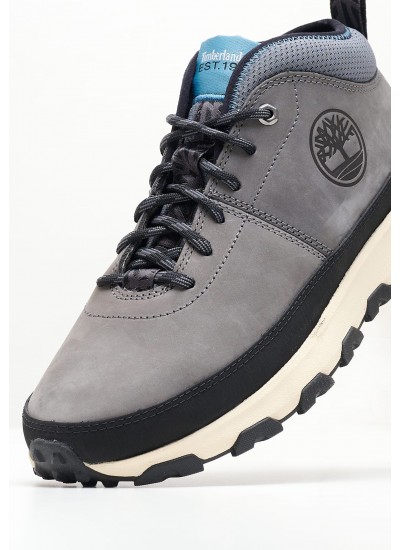 Men Boots A613G Grey Nubuck Leather Timberland