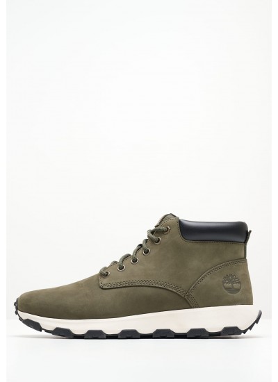 Men Boots A61P9 Olive Nubuck Leather Timberland