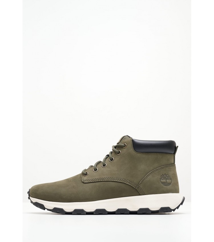 Men Boots A61P9 Olive Nubuck Leather Timberland