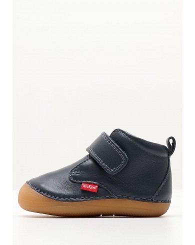 Sabio navy and yellow ankle boots for boy - Kickers © Official website