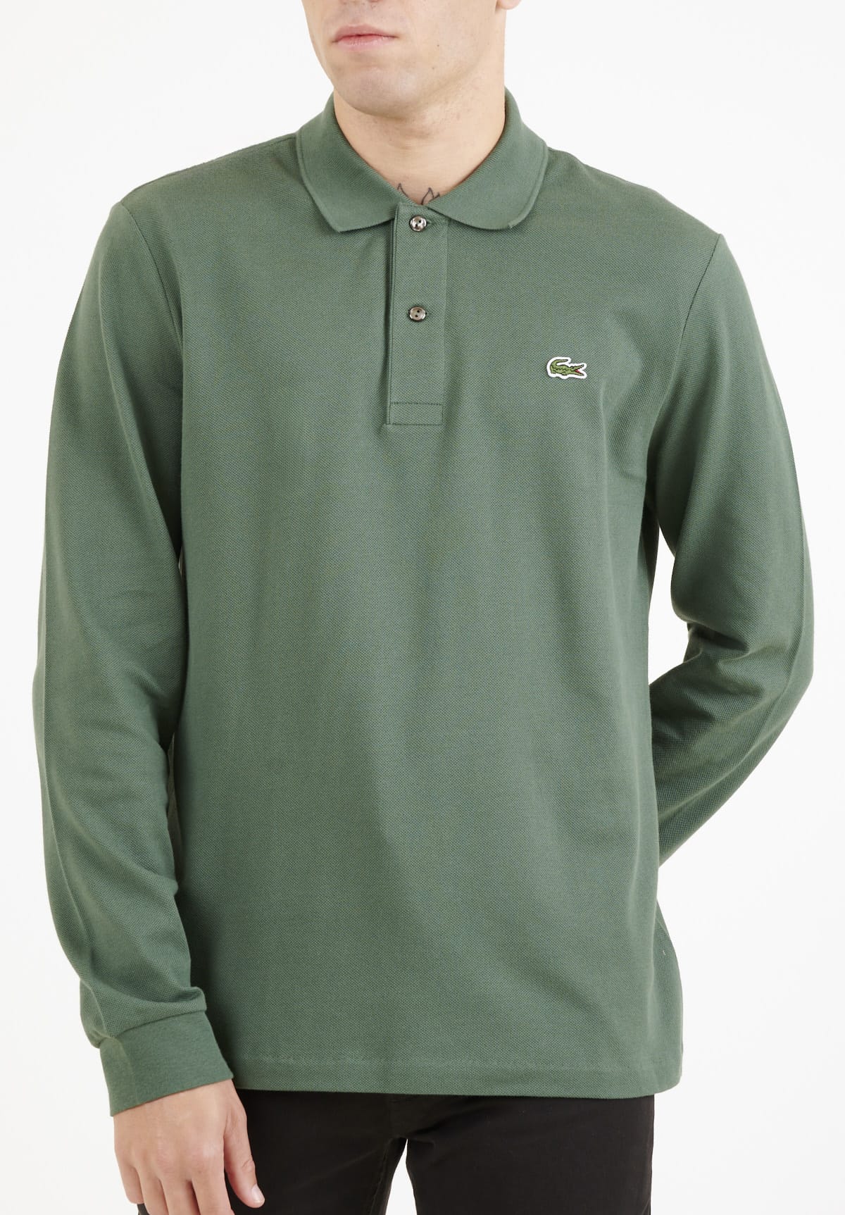 Men T Shirts from the Lacoste brand L1312.Gr Green Cotton