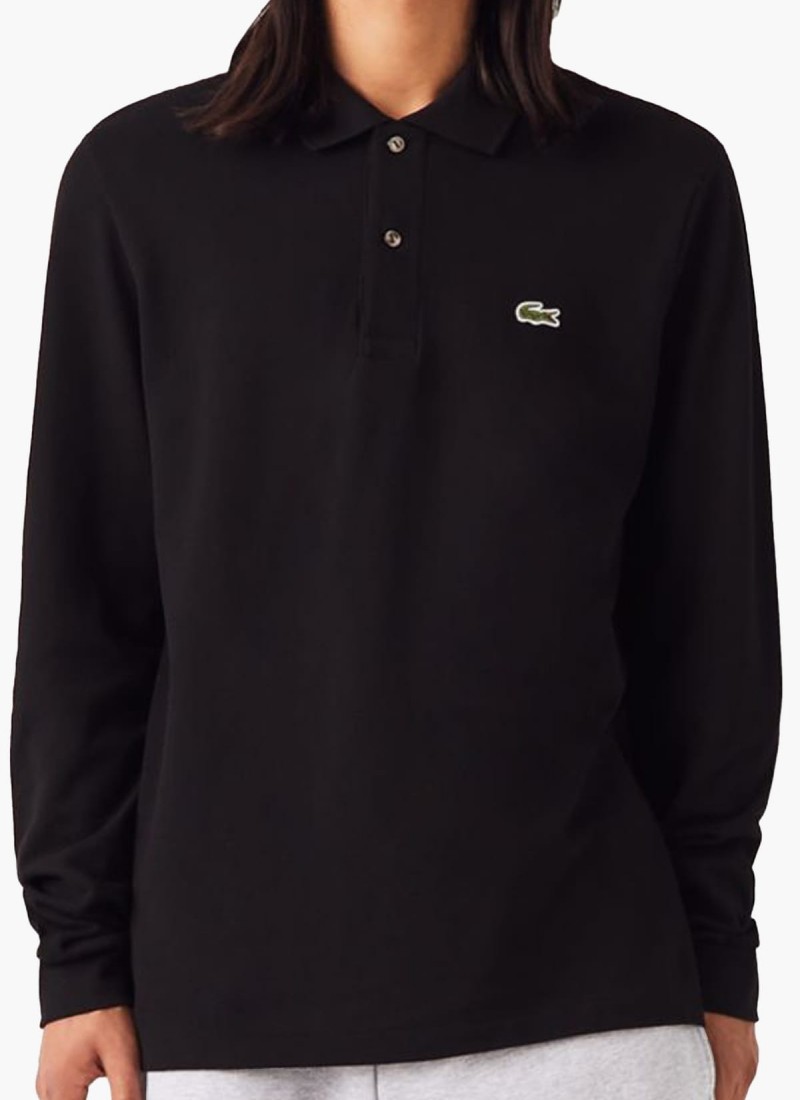 Men T-Shirts from the Lacoste brand L1312 Black Cotton