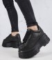 Women Casual Shoes Swerve Black Leather Windsor Smith