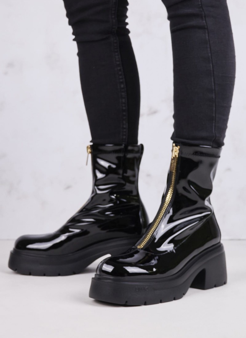 Women Boots from the LIU JO brand Carrie.26 Black Patent Leather