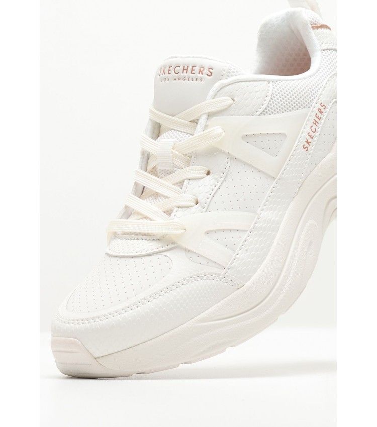 Γυναικεία Παπούτσια Casual 177576 Άσπρο ECOleather Skechers