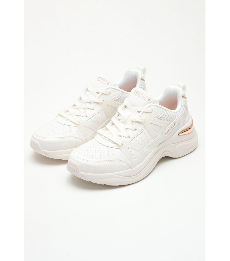 Γυναικεία Παπούτσια Casual 177576 Άσπρο ECOleather Skechers