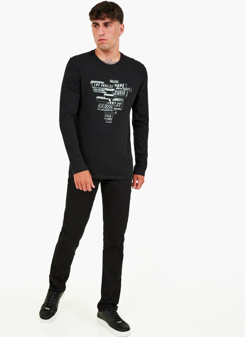 Guess black t outlet shirt men