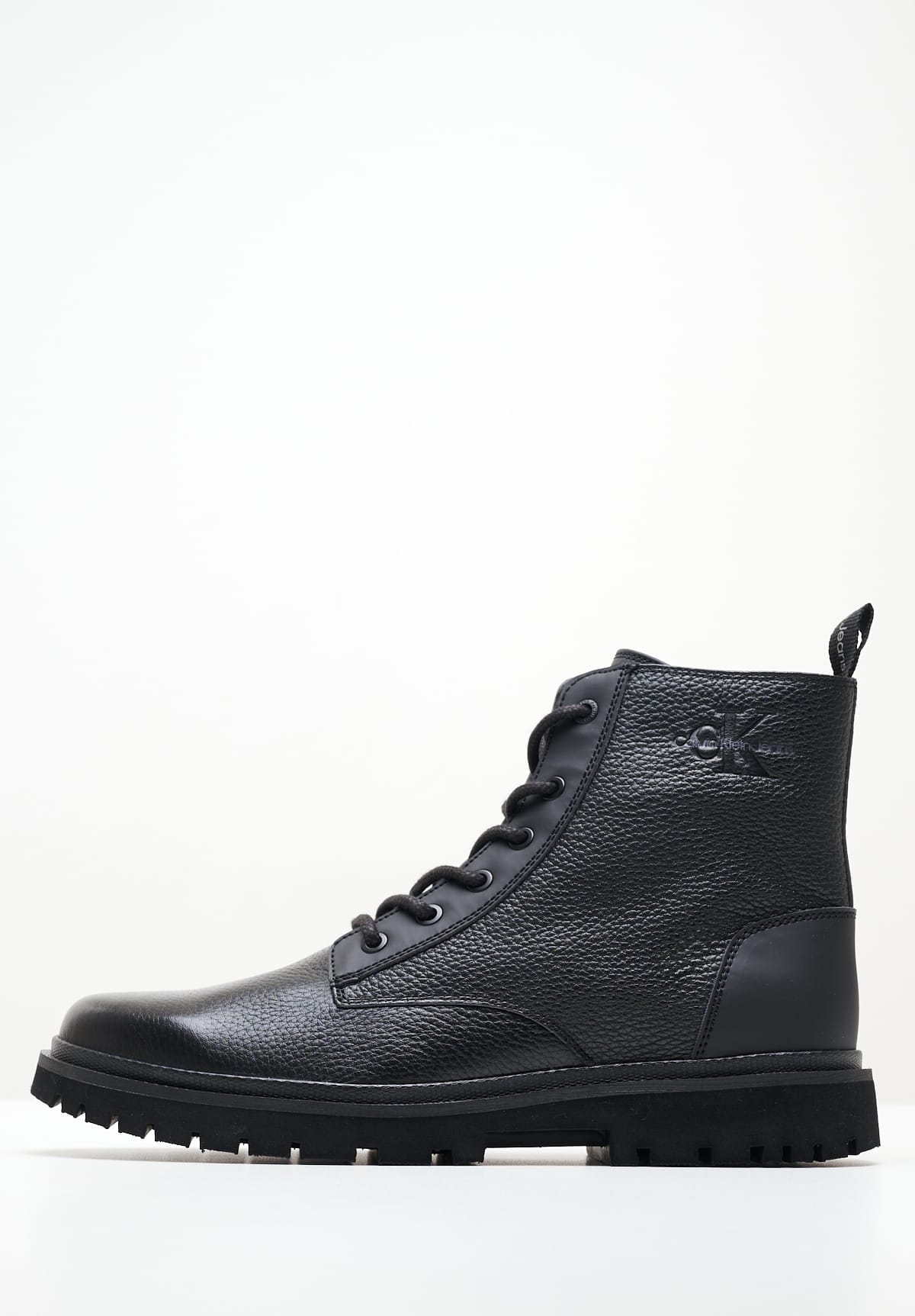 Calvin klein leather on sale boots