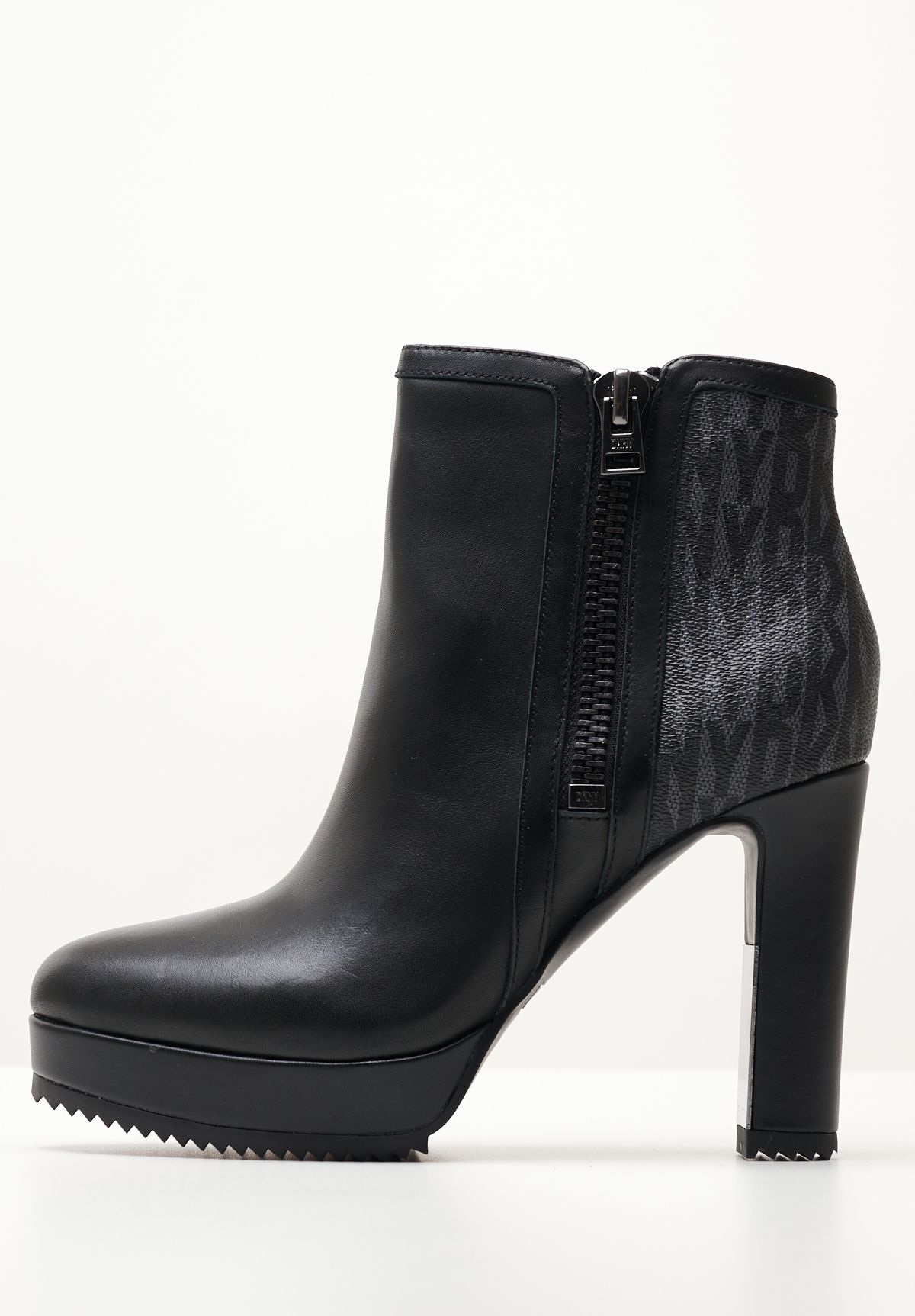 Dkny lamb skin discount black leather boots