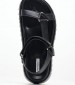 Women Flats 2439.00520K Black Leather Mortoglou