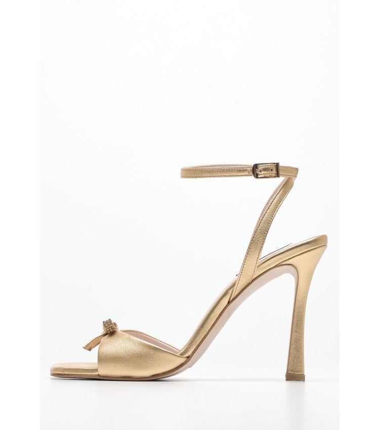 Women Sandals 2447.93902A Gold Leather Mortoglou