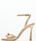 Women Sandals 2447.93902A Gold Leather Mortoglou