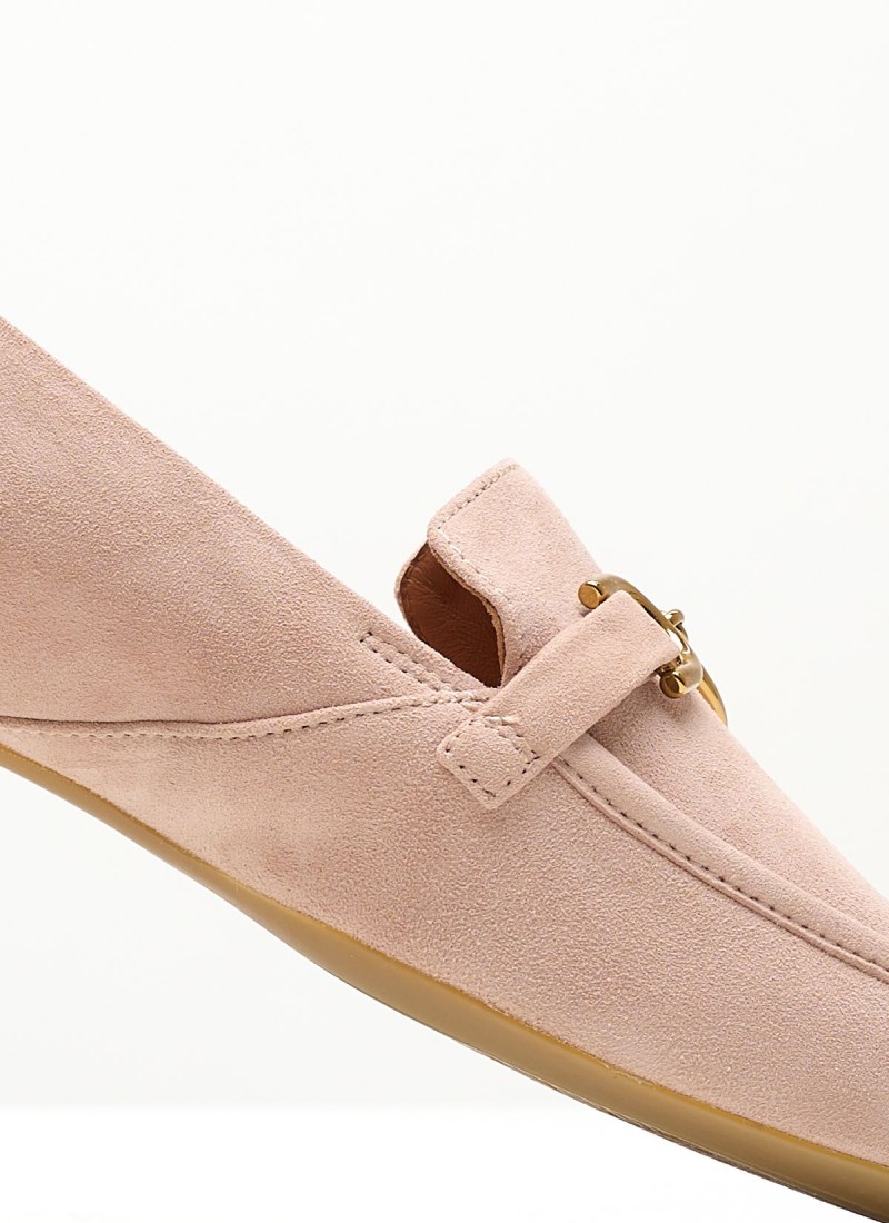 Women Moccasins from the Geox brand Palmaria.J Nude Buckskin