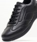 Men Casual Shoes Spherica.Agnello Black Leather Geox