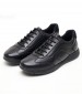 Men Casual Shoes Spherica.Agnello Black Leather Geox