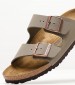 Γυναικεία Flats Arizona.Bfbc Γκρι ECOleather Birkenstock