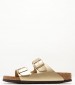 Γυναικεία Flats Arizona.Bf Χρυσό ECOleather Birkenstock