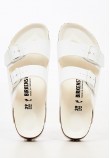 Γυναικεία Flats Arizona.Bs Άσπρο ECOleather Birkenstock