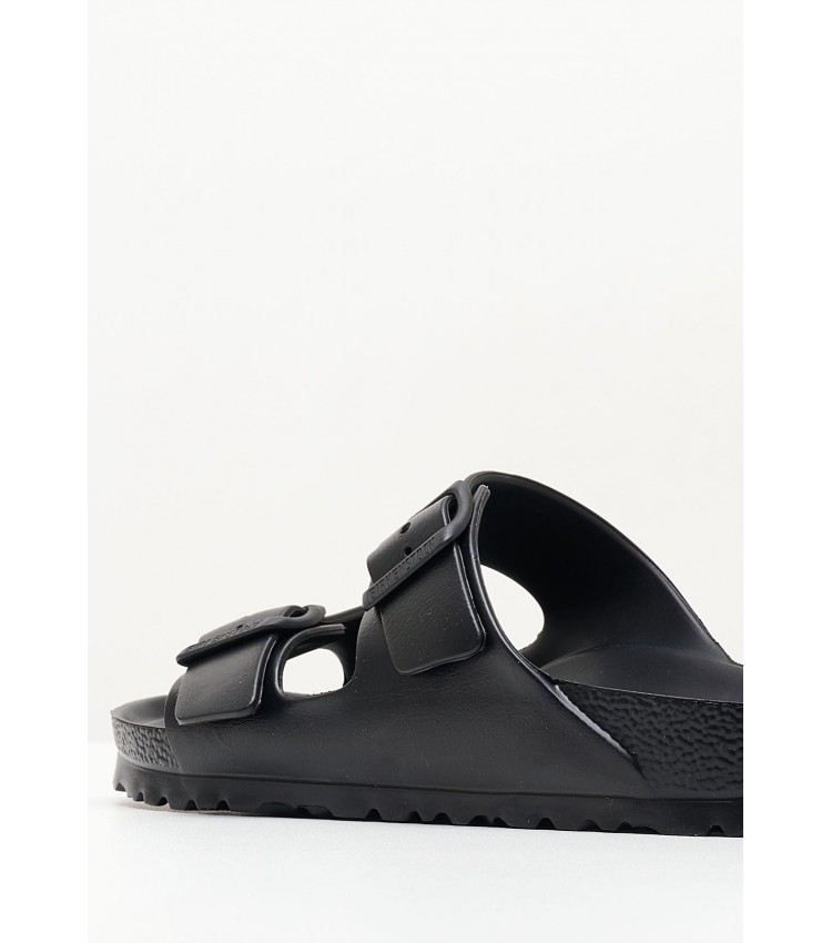 Women Flip Flops & Sandals Arizona.Eva Black Rubber Birkenstock